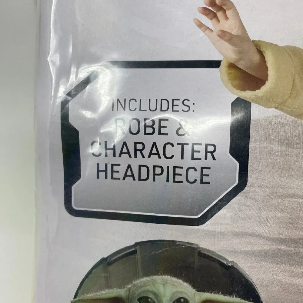 Jazwares Star Wars The Mandalorian Grogu Costume Robe Headpiece Size 2T-3T